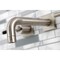 Kingston Brass KS6128CKL Two-Handle Wall Mount Bathroom Faucet, Brushed Nickel KS6128CKL - alternate 5